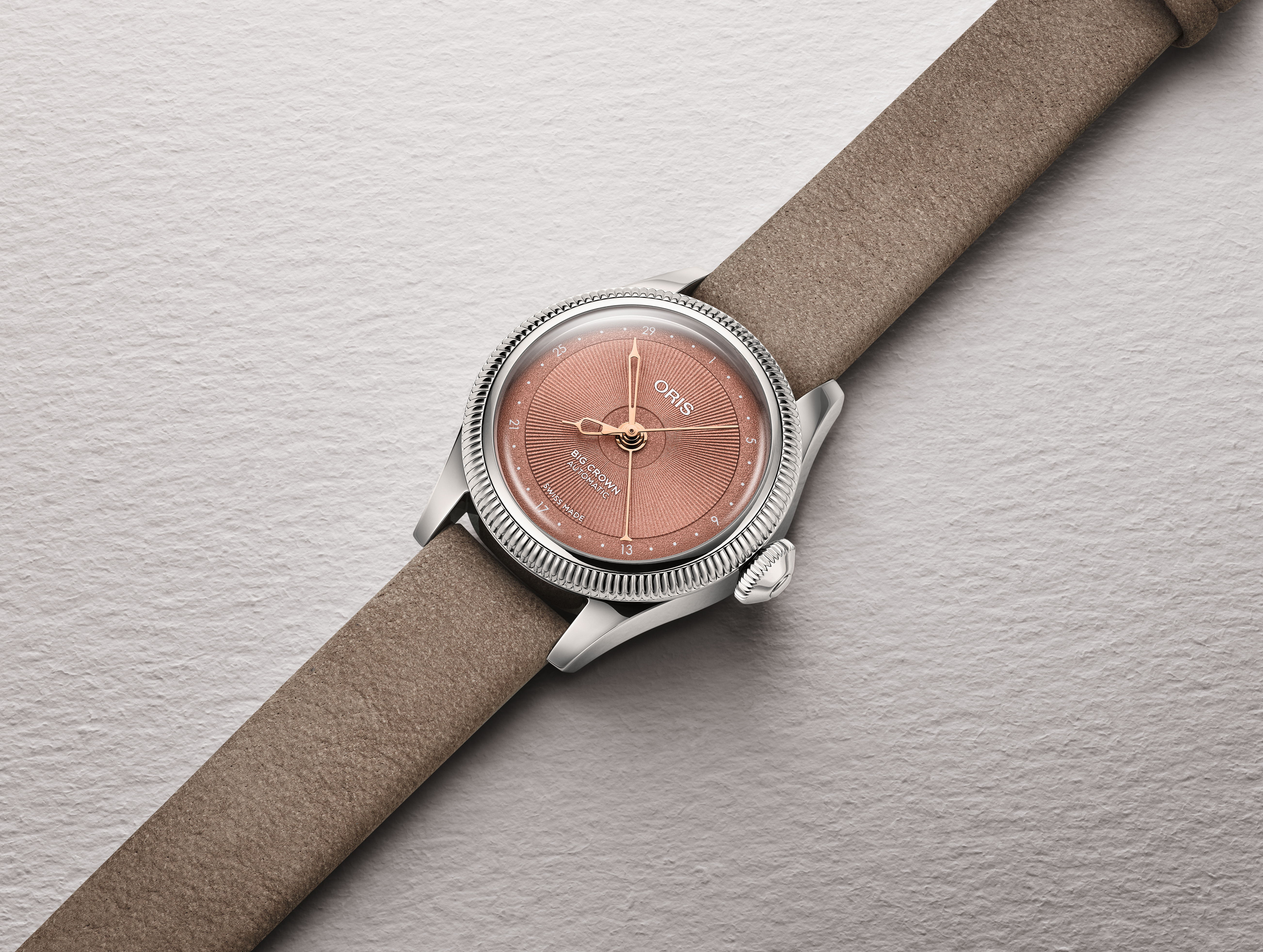ORIS  Женские швейцарские часы, автоматический механизм, сталь, 29 мм